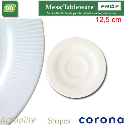 =PLATO CAFE 12,5 CM ACTUALITE STRIPES CORONA