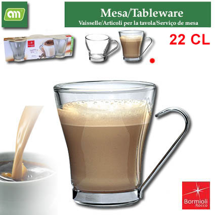 PACK 3 TAZA 22CL CAPPUCCINO OSLO TENS BORMIOLI